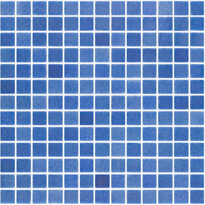 Mosaico 25mm x 25mm. Azul niebla antideslizante. Caja con 2m2